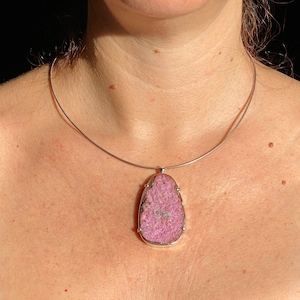 Cobalt Calcite Pendant