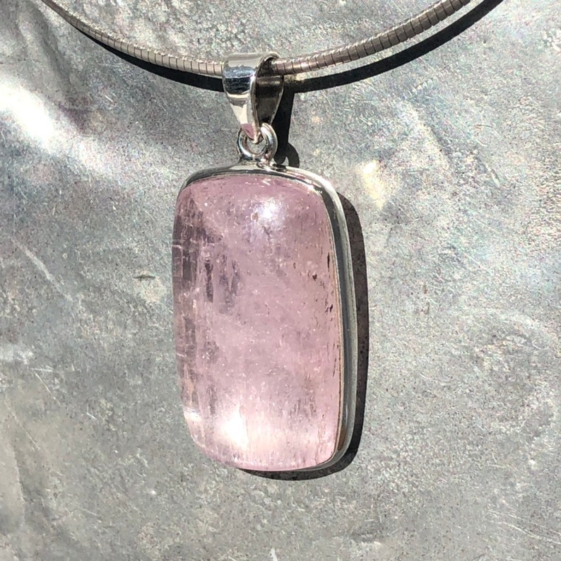 Rectangle Kunzite Pendant