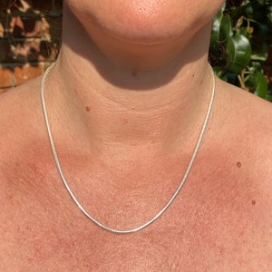 Sterling Silver Chain Snake Chain 1.2 