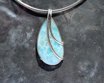 Wisior Larimar - Srebrny Wisior Larimar