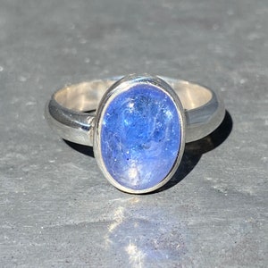 Tanzanite ring - tanzanite ring size P 1/2 - US - 8