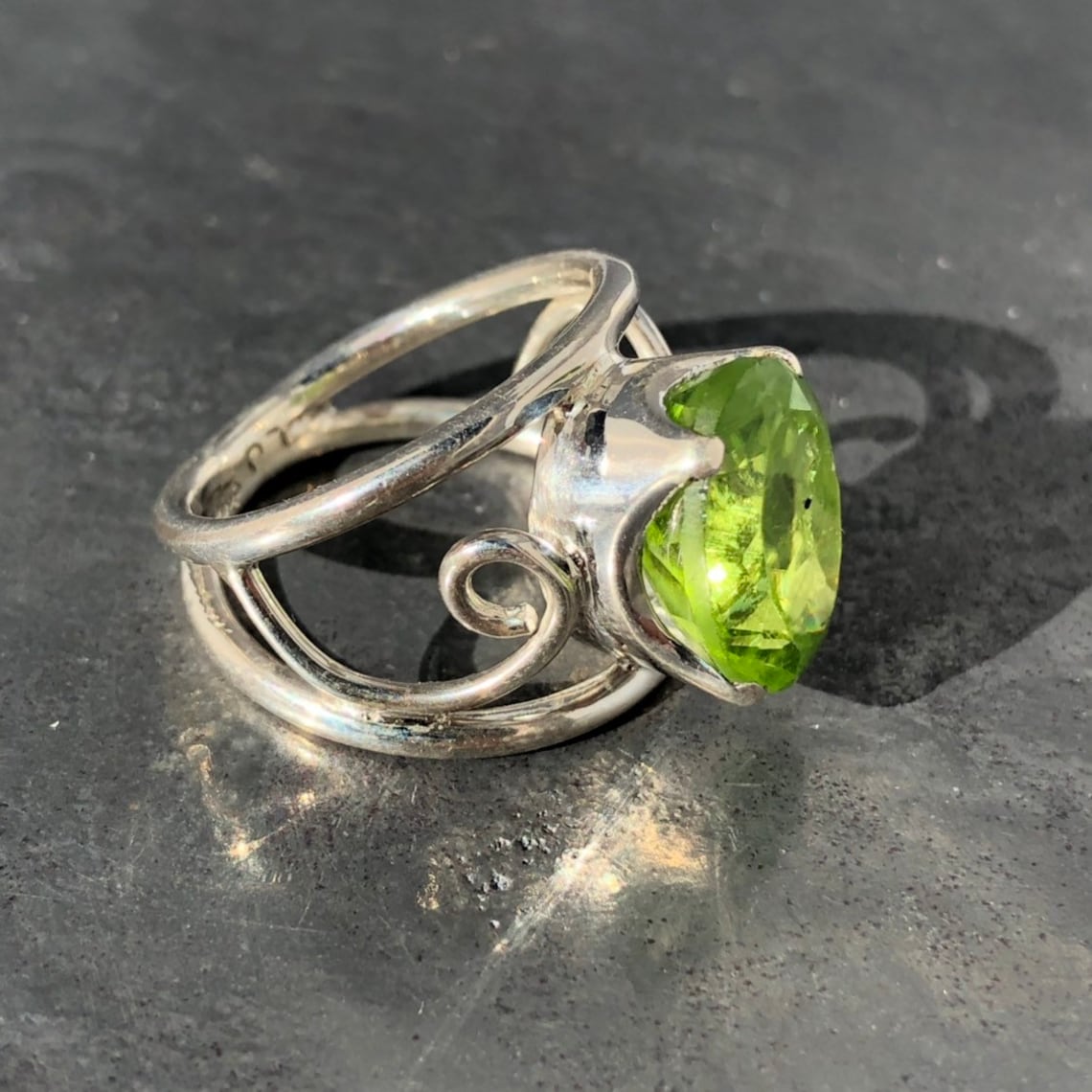 Peridot Ring - Etsy