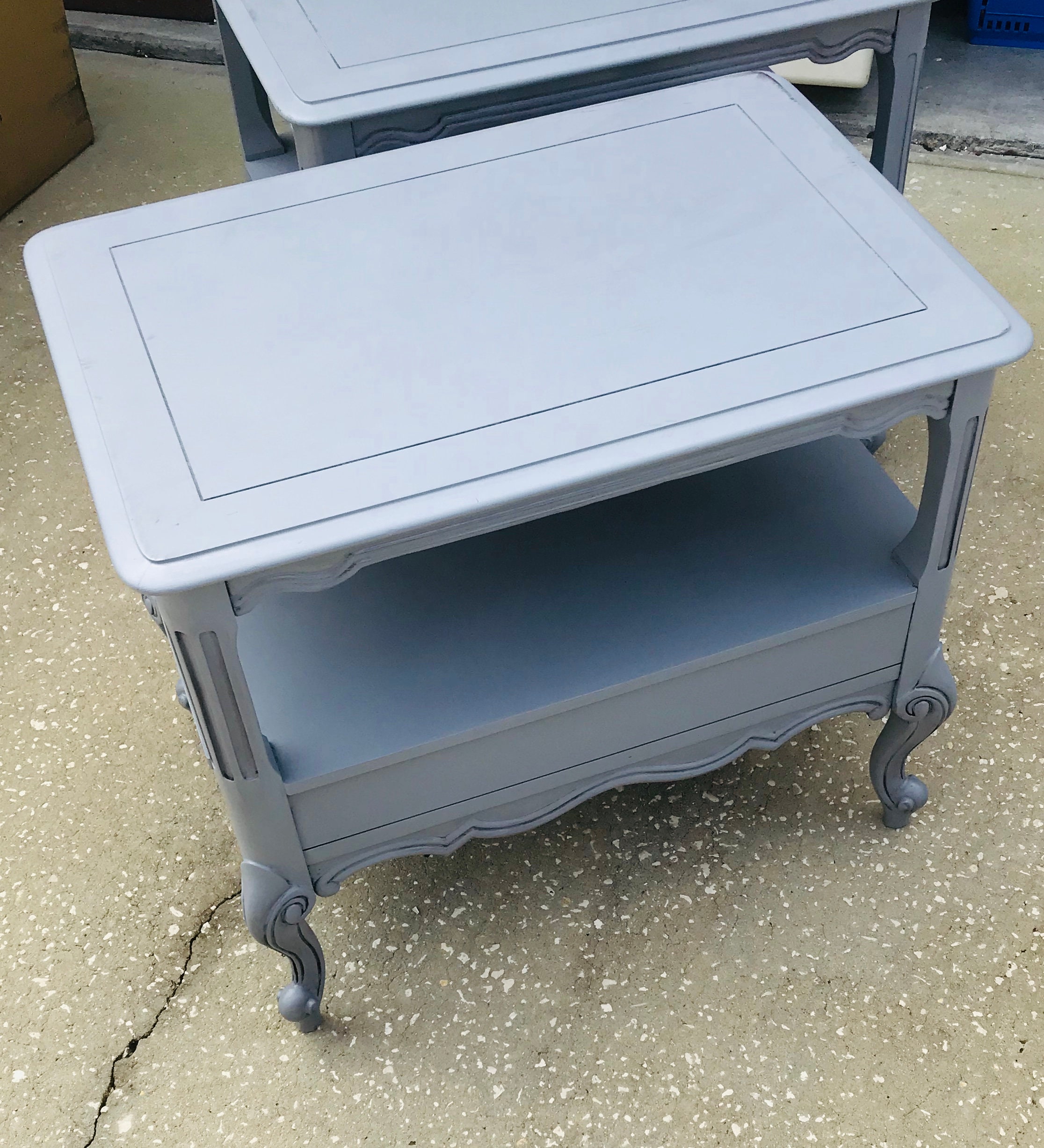 PAIR Vintage Country French Provincial End Tables Night Stands Etsy