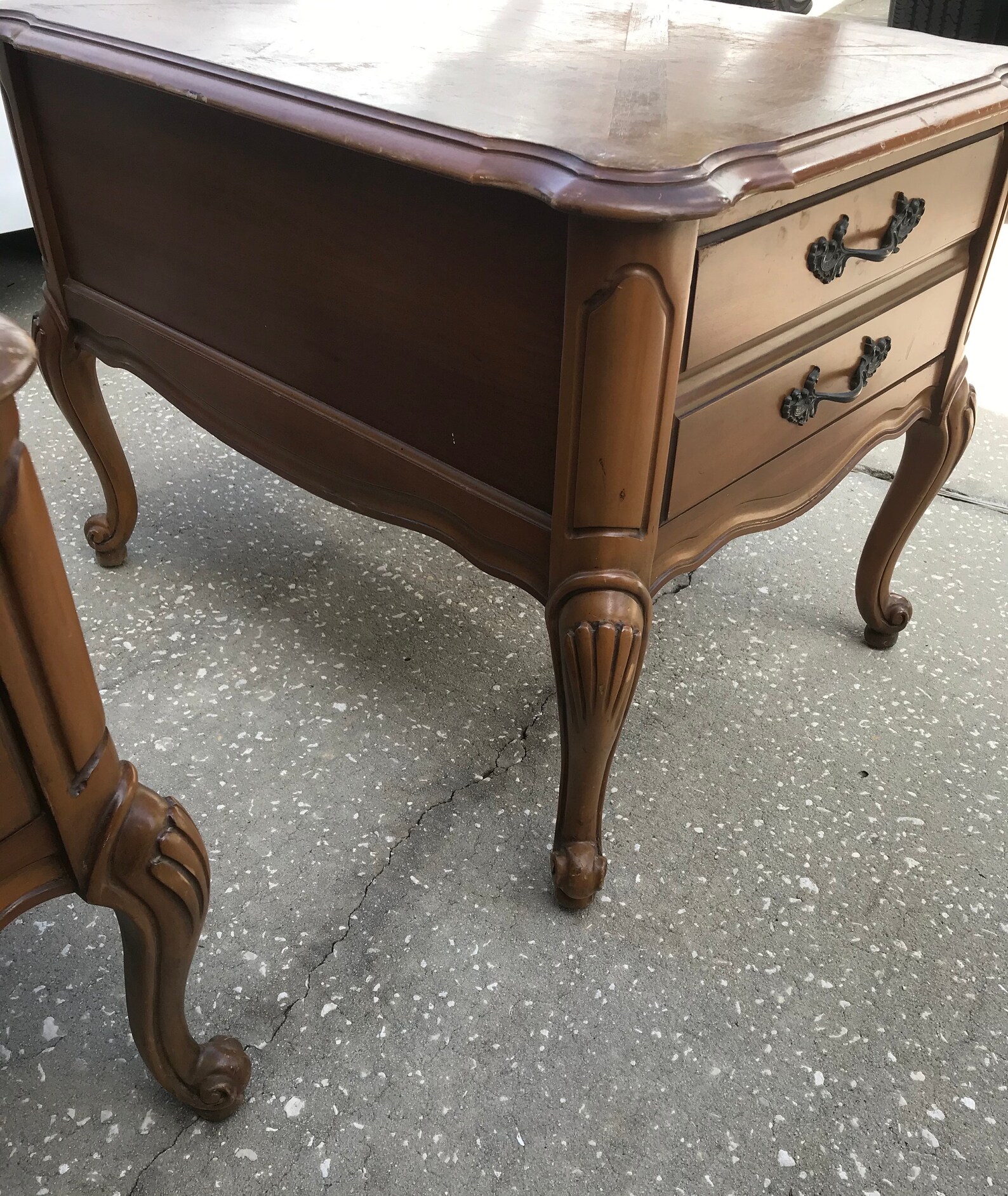 Bassett French Provincial End Tables Vintage Etsy
