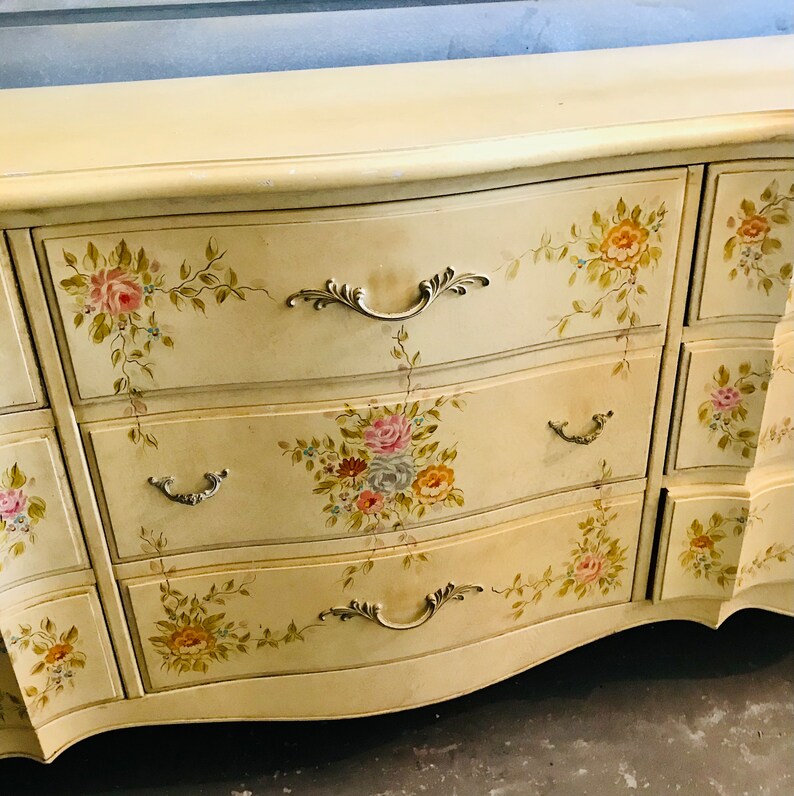 Romweber French Bedroom Set Dresser Night Stands Headboard Etsy