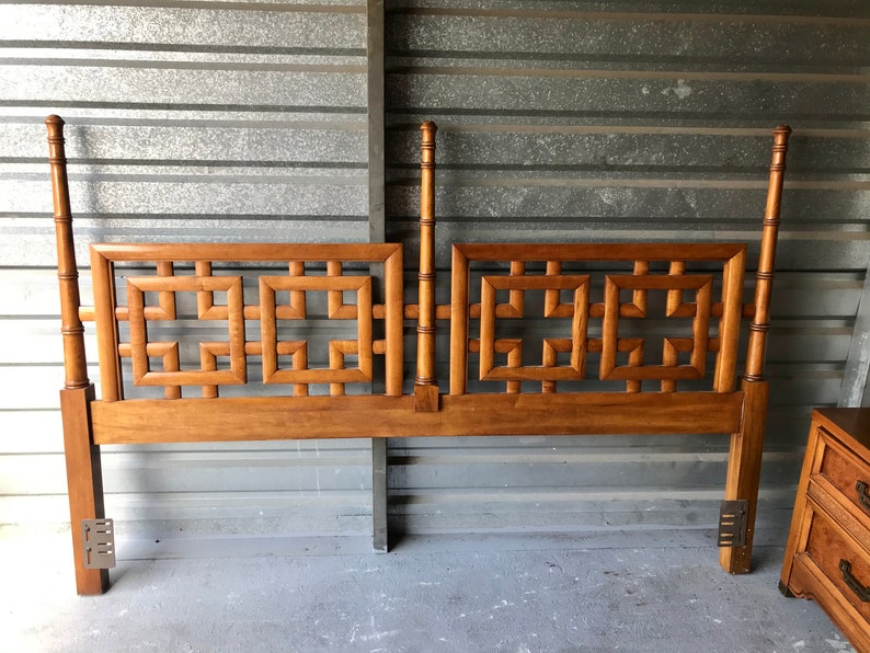 Asian Chinoiserie King Headboard Henry Link Mandarin Etsy