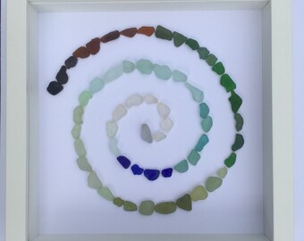 Sea glass art | Etsy