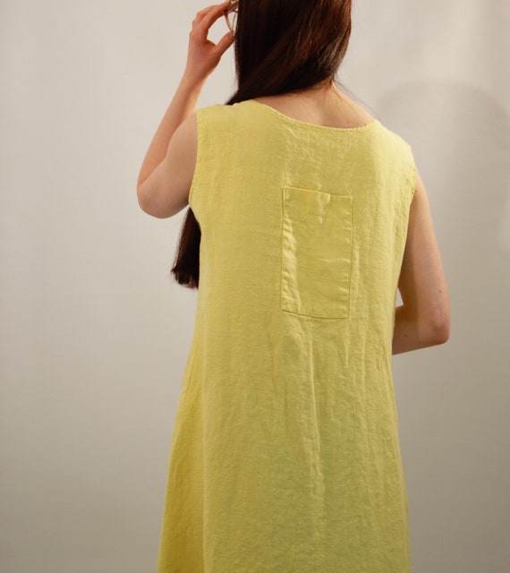 etsy yellow dress