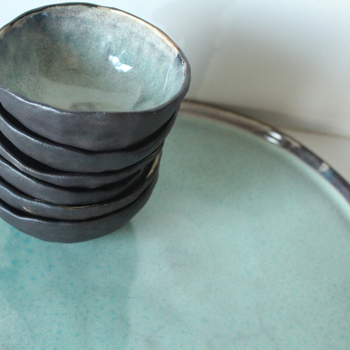 Passover Ceramic Plate Ceramic Passover Seder Plate. Six Bowls Set With Matching Platter, Bowls Set With Serving Tray. Passover Plate - Etsy