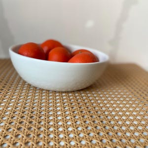 big white ceramic handmade bowl. big salad ceramic bowl