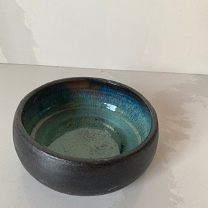 gray clay bowls turquoise inside image 6