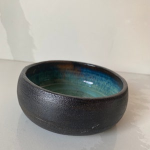 gray clay bowls turquoise inside image 7