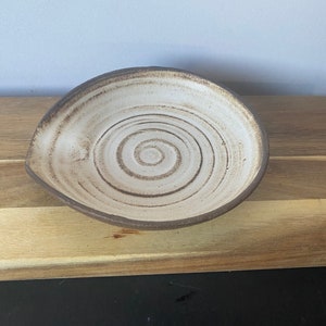 pottery spoon rest, spoon rest ceramic handmade