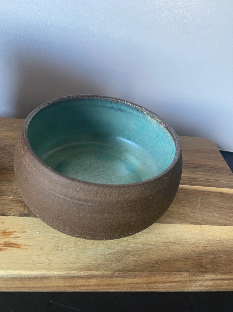 gray clay bowls turquoise inside image 10
