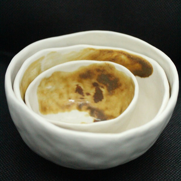 Ceramic bowls, taps bowl, Ceramic pinch Bowl, Salt and Pepper Bowls, Condiment Bowls ,Dipping Bowl, Sauce Dish, Pinch Bowl,Kitchen Gift