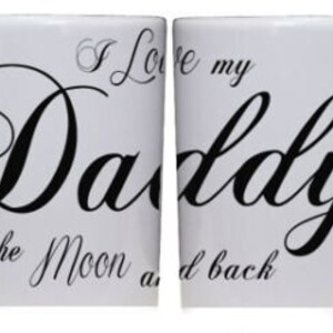 I Love My Daddy Mug To the Moon and Back Birthday Present Gift Dad Fathers Day