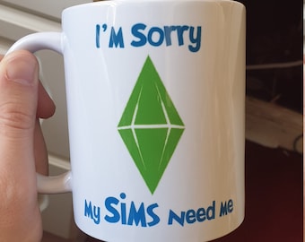 Caneca The Sims: Presente Gamer "Meus Sims Precisam de Mim"