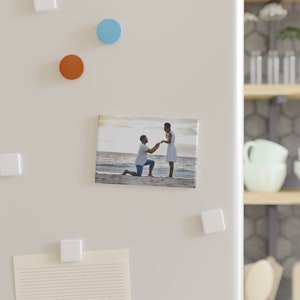 Small Personalised Photo Fridge Magnet Custom Any Picture High Quality Engagement Anniversary