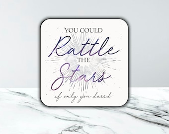 Rattle the Stars Untersetzer Throne of Glass Inspirierter Untersetzer Buch untersetzer Buchliebhaber Geschenk Sarah J Maas