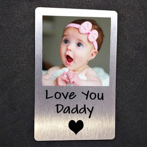 Daddy Gift Fathers Day Personalised Wallet Card Son Special Birthday Gift Carry Me With You Always image 2