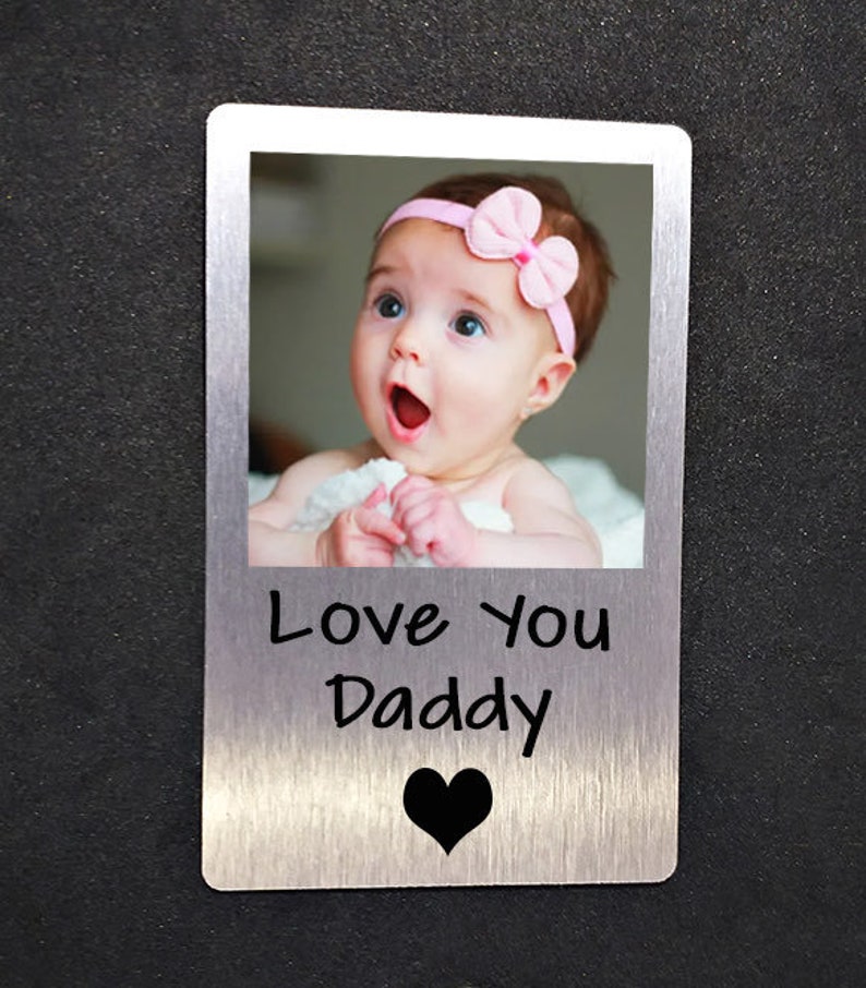 Daddy Gift Fathers Day Personalised Wallet Card Son Special Birthday Gift Carry Me With You Always image 2