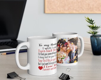 Personalised Photo Mug Anniversary Valentine's Day Wedding Gift Christmas Husband Wife