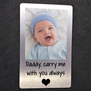 Daddy Gift Fathers Day Personalised Wallet Card Son Special Birthday Gift Carry Me With You Always