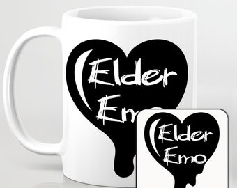 Elder Emo Mug or Coaster or Set Gift