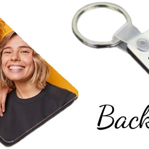 Personalised Friendship Photo Keyring Custom Picture Keychain Double Sided Print