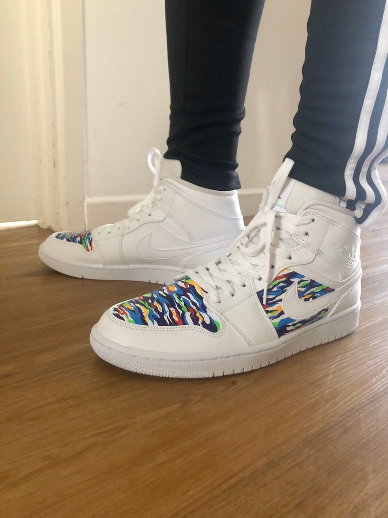 Hand painted Jordan 1 Etsy
