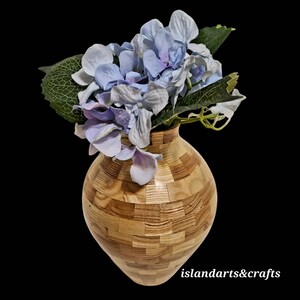 Segmented Ash Vase, Segmented Vase, Wood Vase, Wooden Vase, Handmade Vase, Handmade Wooden Vase