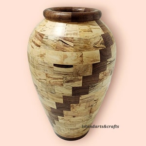 Spalted Silver Maple Segmented Vase