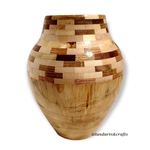 Hybrid Segmented Vase, Segmented Vase, Handmade Vase, Wood Vase, Wooden Vase, Handmade Wood Vase, Hybrid Vase