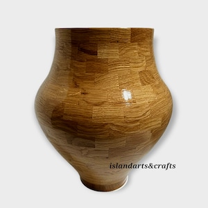 Live Oak Wood Vase, Wooden Vase, Wood Vase, Handmade Vase, Segmented Vase