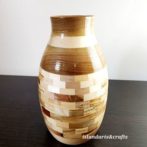 Mini Segmented Chaos Bud Vases,  Handmade Vase, Wooden Vase, Wood Vase, Handmade Wood Vase, Segmented Vase, Bud Vase,Weed Pot