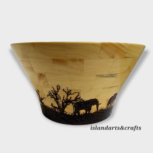 Segmented Fruit Bowl, Wood Bowl, Wooden Bowl, Fruit Bowl, Handmade Bowl, Salad Bowl, Segmented Bowl