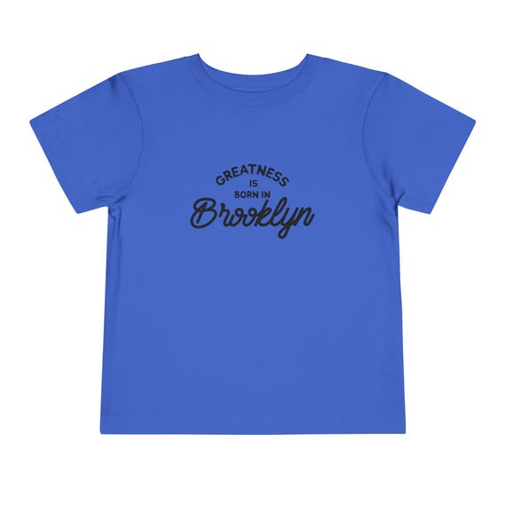 Brooklyn Born Toddler Tee, Kids Graphic Shirt, Hipster Child Top