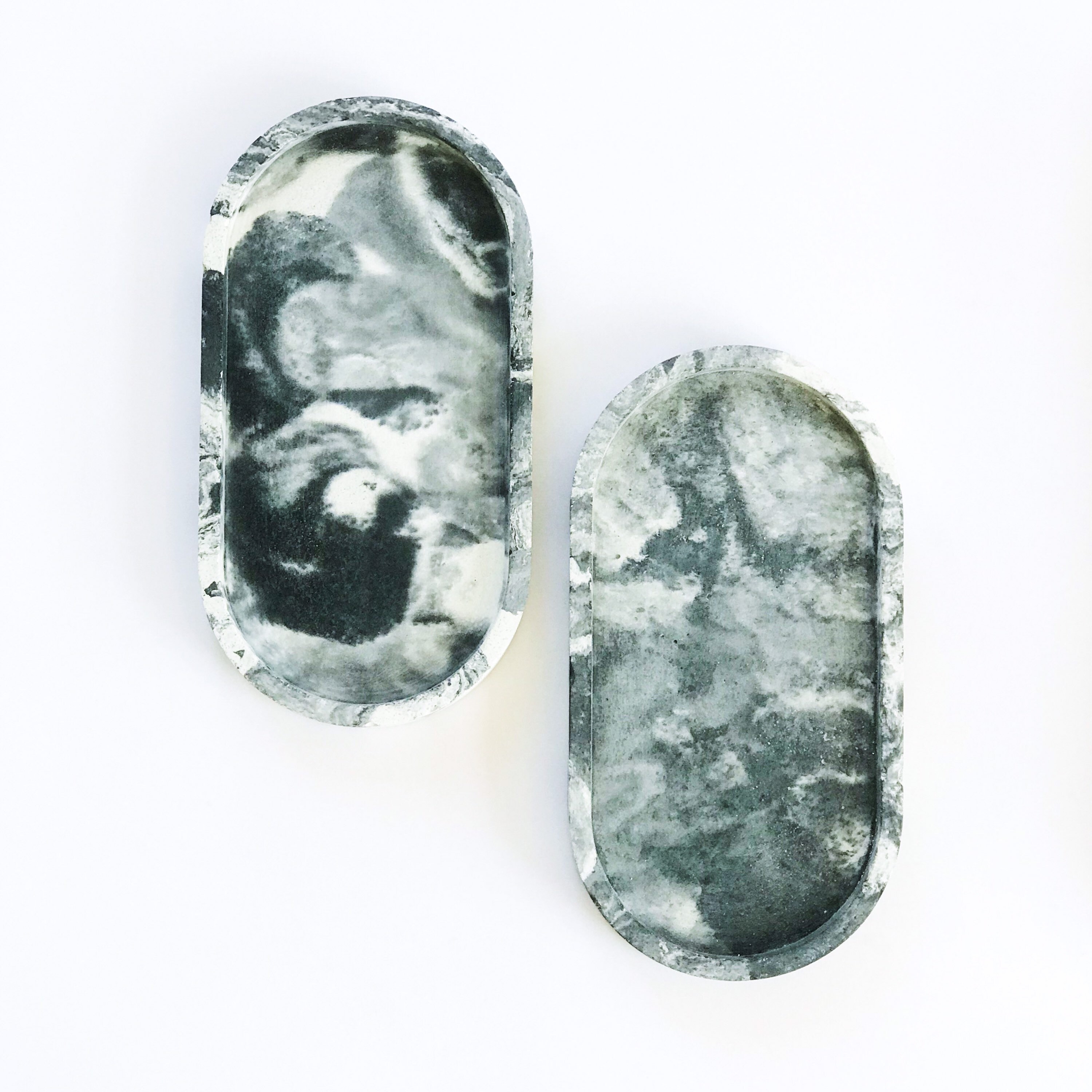 Marble concrete tray // Jewelry display // Bathroom tray // Etsy