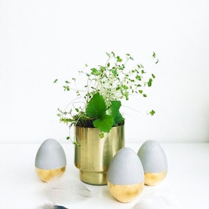 Concrete Easter eggs // Easter table decorations // Eggs for DIY // Easter gifts // Modern Easter decor // Set of 3 image 4