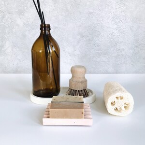 Concrete soap dish // Soap bar holder // Bathroom accessories image 5