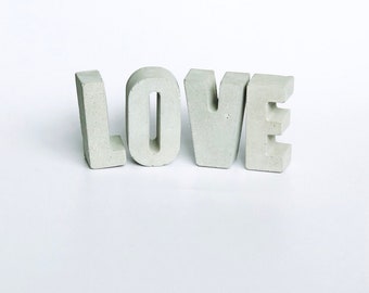Concrete letters // Personalised letters // Housewarming gift // Anniversary gift