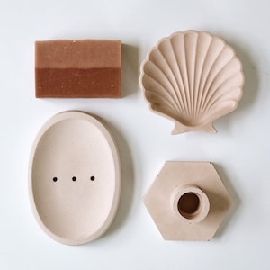 Concrete Soap dish // Modern bathroom decor