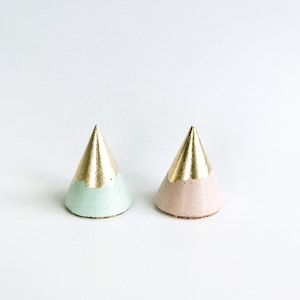 Ring cone // Ring holder // Engagement ring holder // Bridesmaid gift jewelry dish// Valentines day gift for her