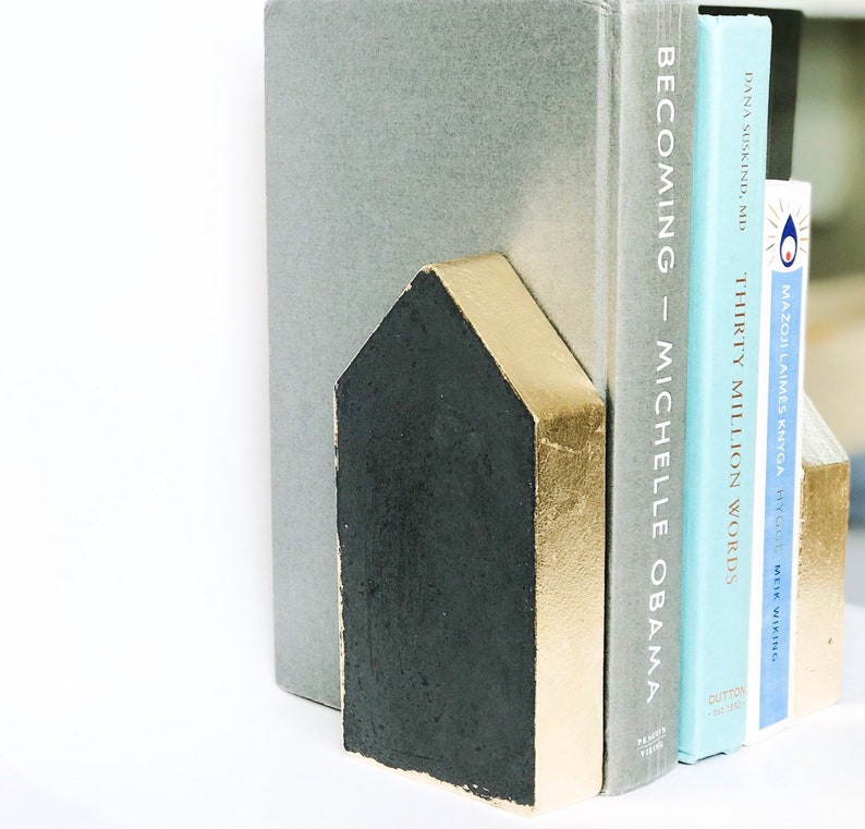 Concrete bookends // Book holder // Book lover gift // Book | Etsy