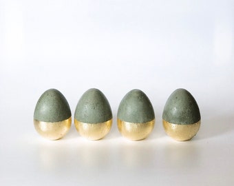 Concrete Easter eggs // Easter table decorations // Eggs for DIY // Easter gifts // Modern Easter decor // Set of 3