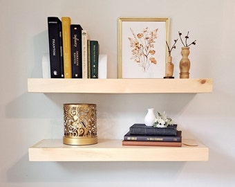 Montessori Bookshelf | Floating Shelves | Nursery Shelves