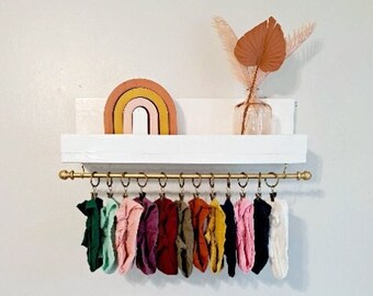 Headband holder | Bow holder for girl | Nursery bookshelf | Nursery shelves