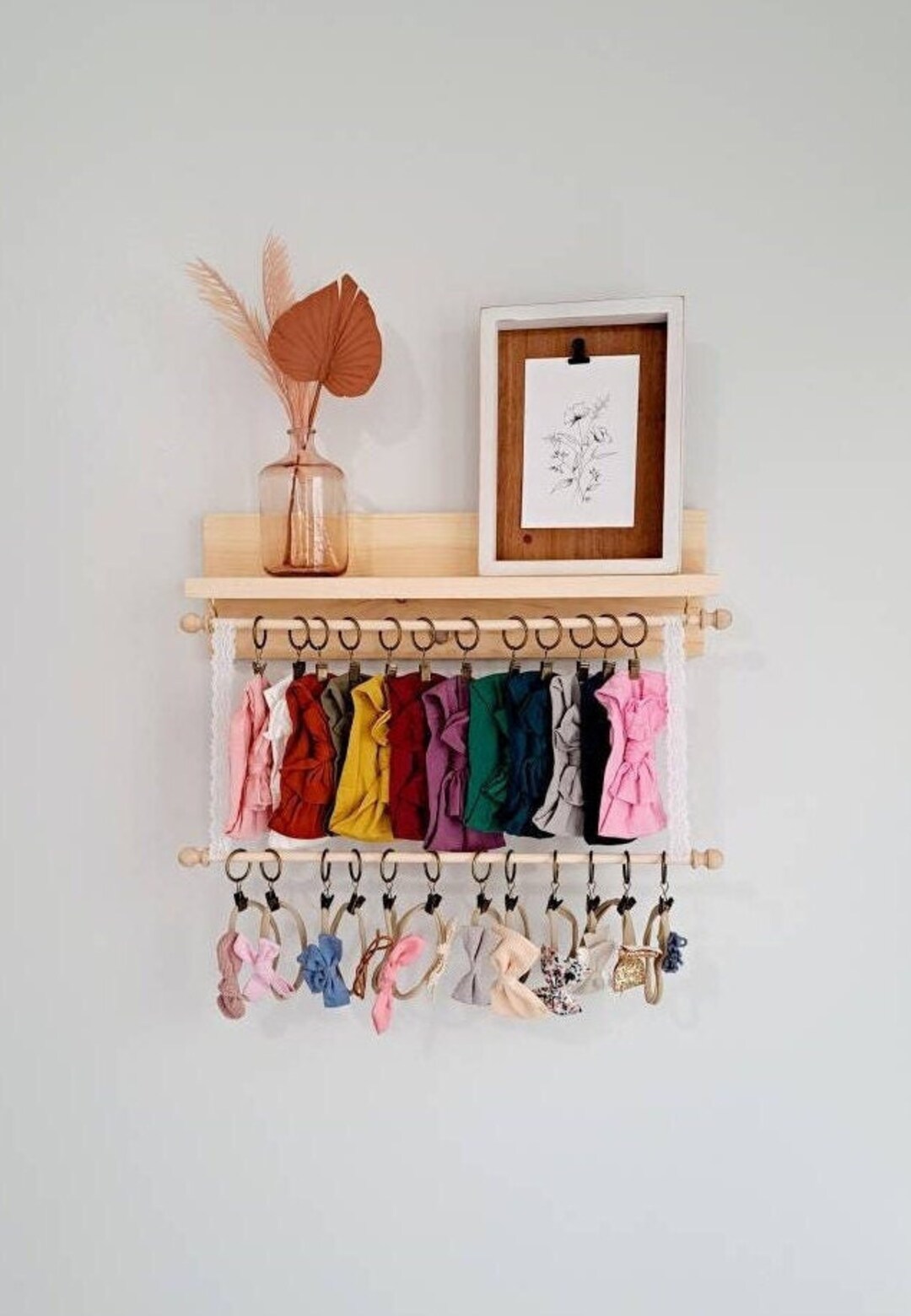 thumbnail interactive-video image 1 of 3-in-1 Headband Display Rack - Black Plastic Hair Hoop Organizer & Headwear Storage Stand 1 of 4