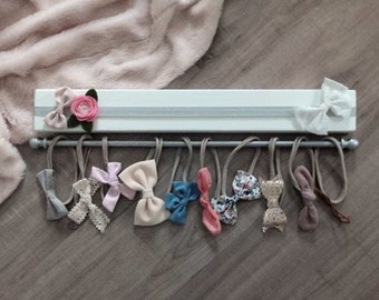 Bow holder, Headband holder, Baby shower gift for girl, Hair clip holder, Nursery wall decor, Bow organizer, Baby Christmas gift