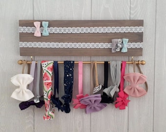 Headband holder, Hair clip and bow holder for baby girl